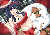 hentai anime chicks wallpaper hentai christmas anime girls santa