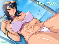 hentai for one piece nico robin relaxing beach one piece hentai page