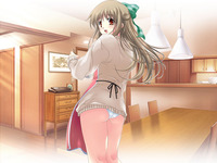 kanon hentai apron ass bottomless bow brown ratio kurata sayuri