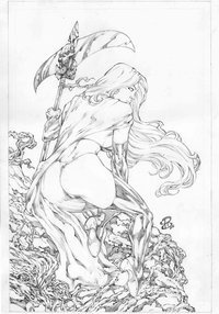 lady death hentai pre cover lady death pencil renato camilo renatocamilo morelikethis fanart cartoons traditional