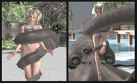 lollipo chainsaw hentai lollipop chainsaw tentacle beach front back voreq aqpv art