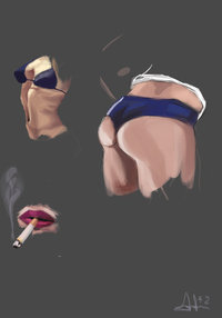 lolly pop chainsaw hentai pre body sketch atajudge goo morelikethis digitalart paintings