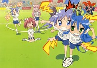 lucky star hentai kagami lucky star soccer hiiragi kagami kobayakawa yutaka tsukasa takara miyuki gym uniform kogami akira izumi konata scans wallpapers