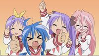 lucky star hentai kagami hiiragi kagami tsukasa izumi konata lucky star miyuki anime wallpaper album wallpapers manga