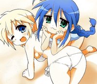 lucky star kagami hentai law alternate hairstyle bikini braid hiiragi kagami lucky star neopure