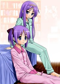 lucky star tsukasa hentai bed blue eyes blush cellphone