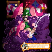 mario vivian hentai super mario bros paper luigi lordstevie vivian shadow siren mansion professor elvin gadd comment