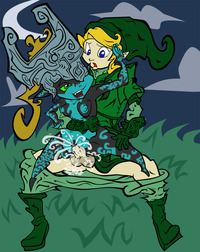 midna and link hentai legend zelda link twilight princess midna twili omgnitro