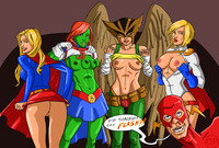 miss martian hentai edb teen titans supergirl power girl hawkgirl miss martian flash dimsumboy robnix
