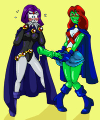 miss martian hentai lusciousnet miss martian shows rave pictures album futanari superheroines pics raven huge