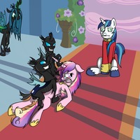my little pony hentai cde aff changeling friendship magic little pony princess cadence queen chrysalis sharpy shining armor gusta meme
