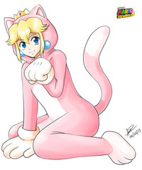 princess peach 3d hentai peach cat from super mario world wii ayayanagisawa art princess suit share