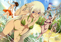 queens blade hentai manga gallery misc xxv leaf bikini queens blade action