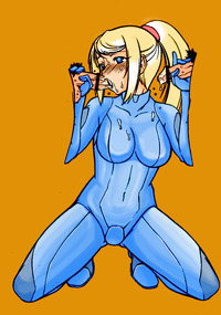 zero suit samus hentai gallery blonde hair bodysuit censored cum facial fellatio hakkyou daioujou handjob metroid oral penis samus aran zero suit