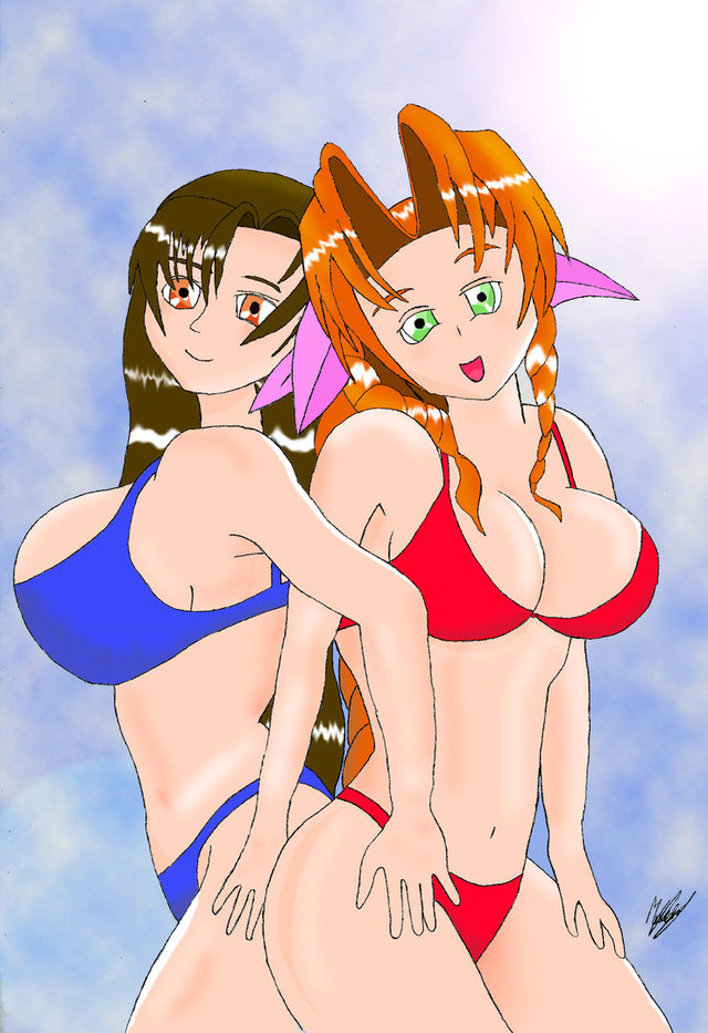 tifa aeris hentai art pre tifa coloured aeris cds jenovaslegacy