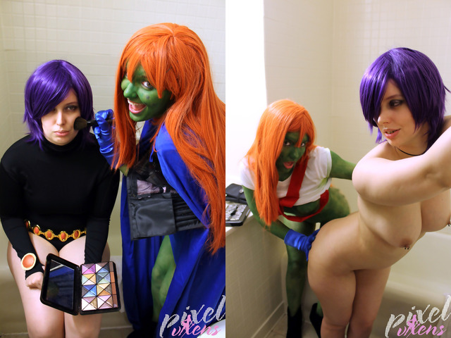 miss martian hentai young teen justice miss cosplay titans fdc raven martian pixelvixens