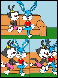 hentai crazy toon efeb dcdad animaniacs buster bunny dot warner looney tunes tiny toon adventures comic crossover digimon porn gallery crazy toons